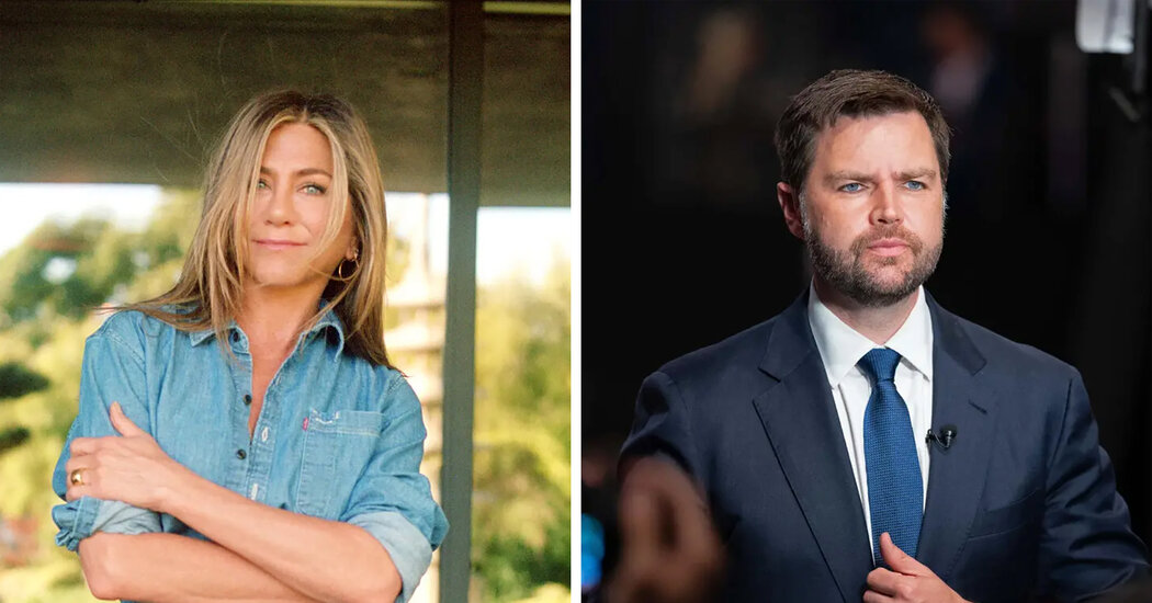 JD Vance Hits Back at Jennifer Aniston, Defending ‘Childless Cat Ladies